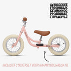 gratis stickerset bij Roze Køvapää 2-in-1 loopfiets