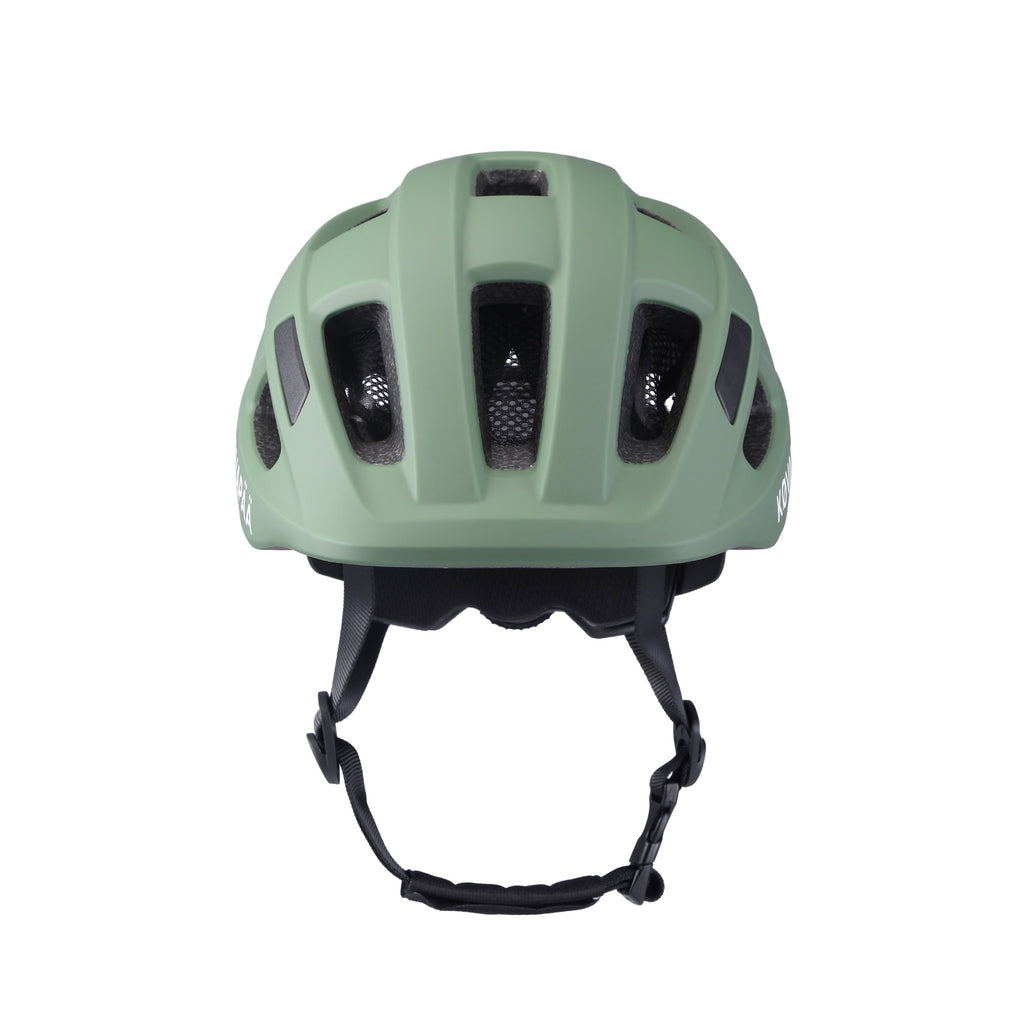 vooraanzicht van Køvapää Lappi Baby helm groen