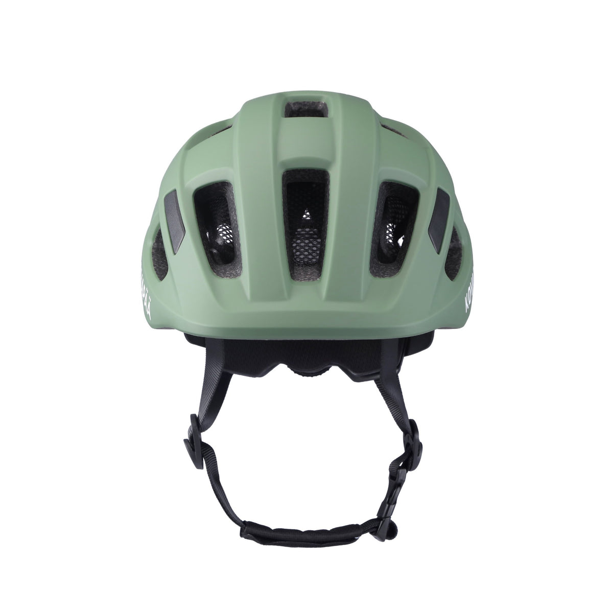 vooraanzicht van Køvapää Lappi Baby helm groen